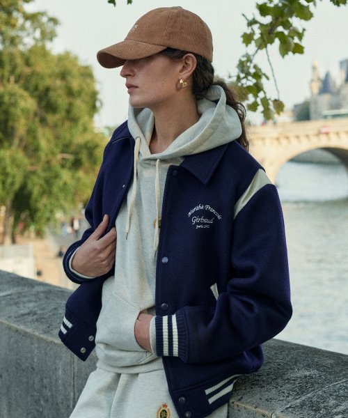 마리떼(MARITHE FRANCOIS GIRBAUD) MARITHE VARSITY JACKET dark navy