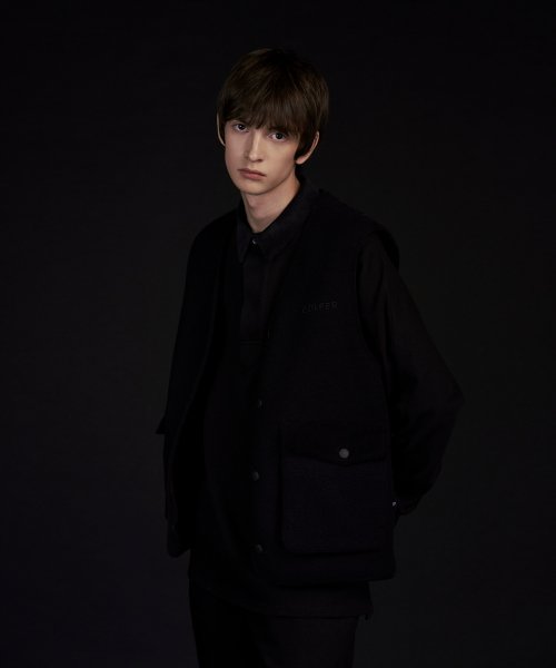 двусторонний жилет_Unisex(Black)