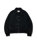 라모랭() Knit Blended Wool Stadium Jacket Black