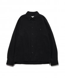 Cleaved Oxford Wrinkle Shirts Black