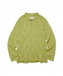 Formed Wave Collar T-Shirts Pistachio Green
