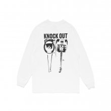 Knockout Band L/S Tee White