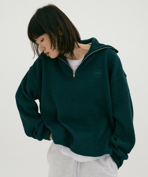 리올그(REORG) NOI HALF ZIP-UP KNIT 