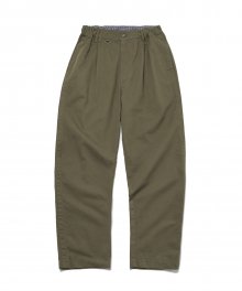 Pleated Chino Pants Deep Olive