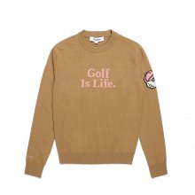 Golf is Life 스웨터 TAN (WOMAN)