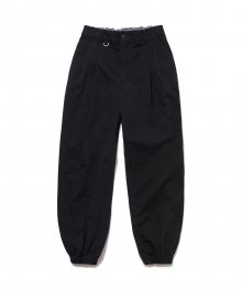 2-Tuck Wide Cargo Pants WMS Black