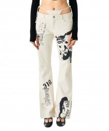 Dakota V-String Pants Off White