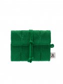 조셉앤스테이시(JOSEPH&STACEY) Lucky Pleats Knit Card Wallet Jelly Green