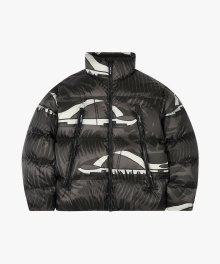 WHO KNOWS ALL OVER PATTERN RDS PUFFER DOWN JACKET