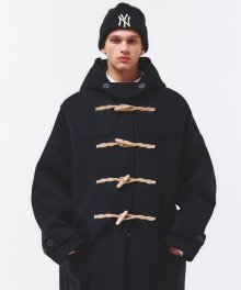 [울100%]Oversized Duffle Coat(BLACK)