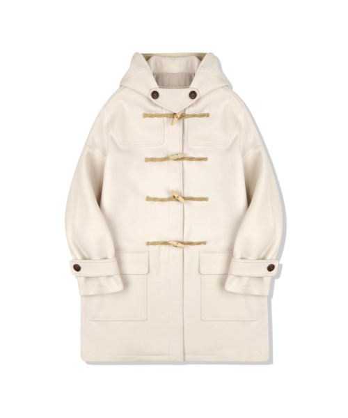 메인부스 [울90%]Oversized Duffle Coat(IVORY)