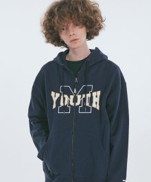 Youth Graphic Zip-up Navy