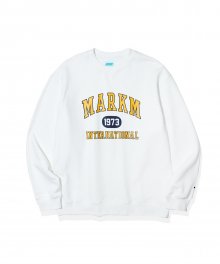 Markm Arch Graphic Sweatshirts Off White [기모O]