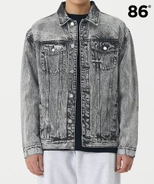 2724 Washing denim jacket DARK GREY