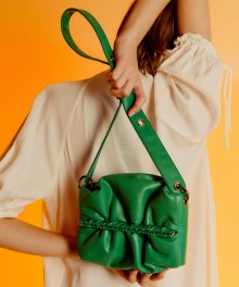 스트랩 번백 strap bun Bag S lambskin - green 10도