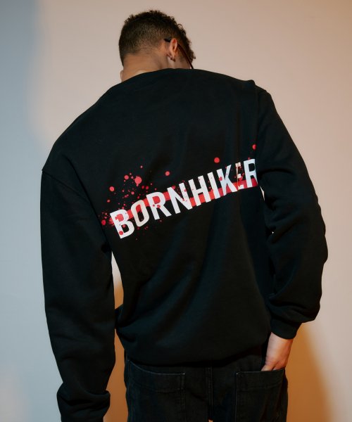 본하이커(BORNHIKER) 스테이블 프린팅 로고 맨투맨_BB4H13021BK - 17,940 | 무신사 스토어