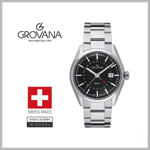그로바나(GROVANA) 남성 데이트 메탈시계 후기 무신사