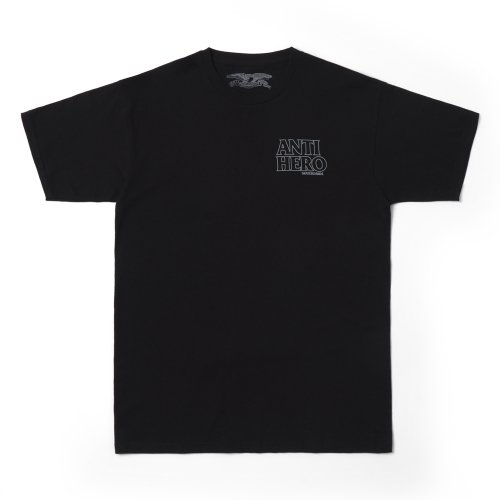 LIL BLACK HERO OUTLINE S/S T-Shirt - BLACK/GREY 51020267S