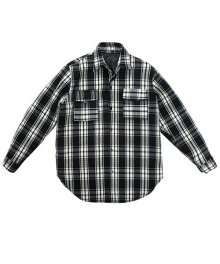 Check Padding shirt jacket