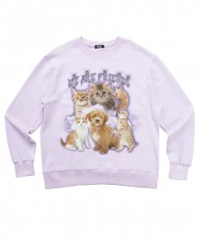 WAF cat sweatshirt purple