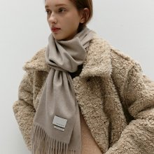 Woven Scarf Solid_Beige