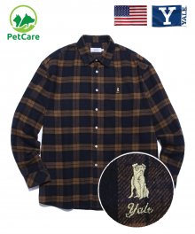 FLANNEL HERITAGE HANDSOME DAN CHECK SHIRTS BROWN