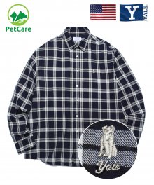 FLANNEL HERITAGE HANDSOME DAN CHECK SHIRTS NAVY