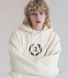 IRON LAUREL OVERSIZED HOODIE CREAM