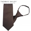 토마스 베일리(THOMAS VAILEY) 자동/지퍼넥타이-그라운드 브라운 7.5cm