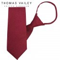 토마스 베일리(THOMAS VAILEY) 자동/지퍼넥타이-그라운드 레드 7.5cm