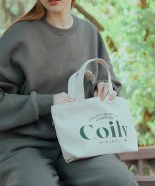 Cotton Logo Tote bag_green