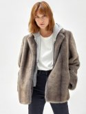 해브레스(HAVE LESS) 21FW Jennie eco fur mustang jacket grey