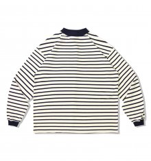 MOCK NECK BORDER LONG SLEEVE