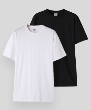 프린트스타(PRINTSTAR) [2PACK] 베이식 무지 레이어드 반팔 티셔츠 일반 기장...