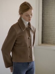 1.28 Button wool jacket (Mocha)