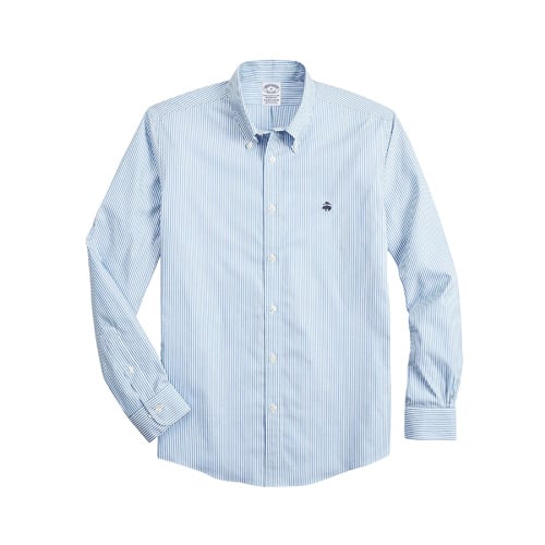 브룩스 브라더스(BROOKS BROTHERS) BB_스트레치 리젠트핏 스포츠셔츠 논 아이론 스트라이프 (블루) (34959179) - 111,300 | 무신사 스토어