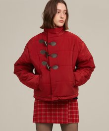 R DUFFLE PADDING JUMPER_RED