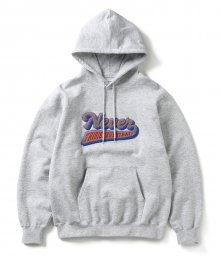 Never Embroidery Hoodie Heather Grey