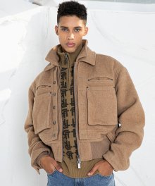 LJ21 WOOL ANDRE JACKET (BROWN)