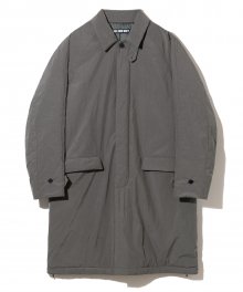 padded balmacaan coat grey