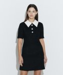 채뉴욕(CHAENEWYORK) Detatchable Collar Dress [Black&White]