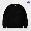 지미코 브리코(JIMIKO BLICO) JB crown purple logo sweatshirt black