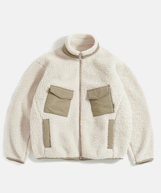 Bonded Fleece Jacket Ivory