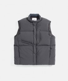 Over Down Vest Charcoal