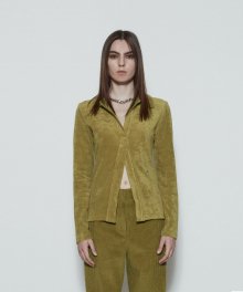 Terry Polo Top (Olive)