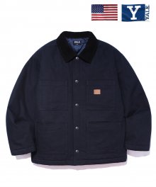QUILTINED CHORE JACKET NAVY