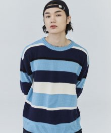 COLOR BLOCK STRIPE KNIT_SB(21FWTP11)