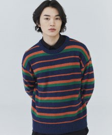 MULTI STRIPE KNIT_NV(21FWTP12)