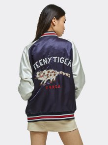 Tiger Embroidery bomber Jacket(NAVY)