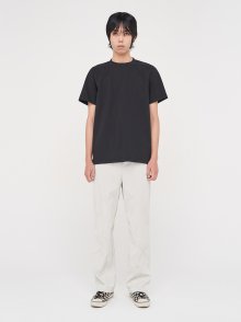 EMBOSSING LOGO OVERSIZED T SHIRTS IN BLACK